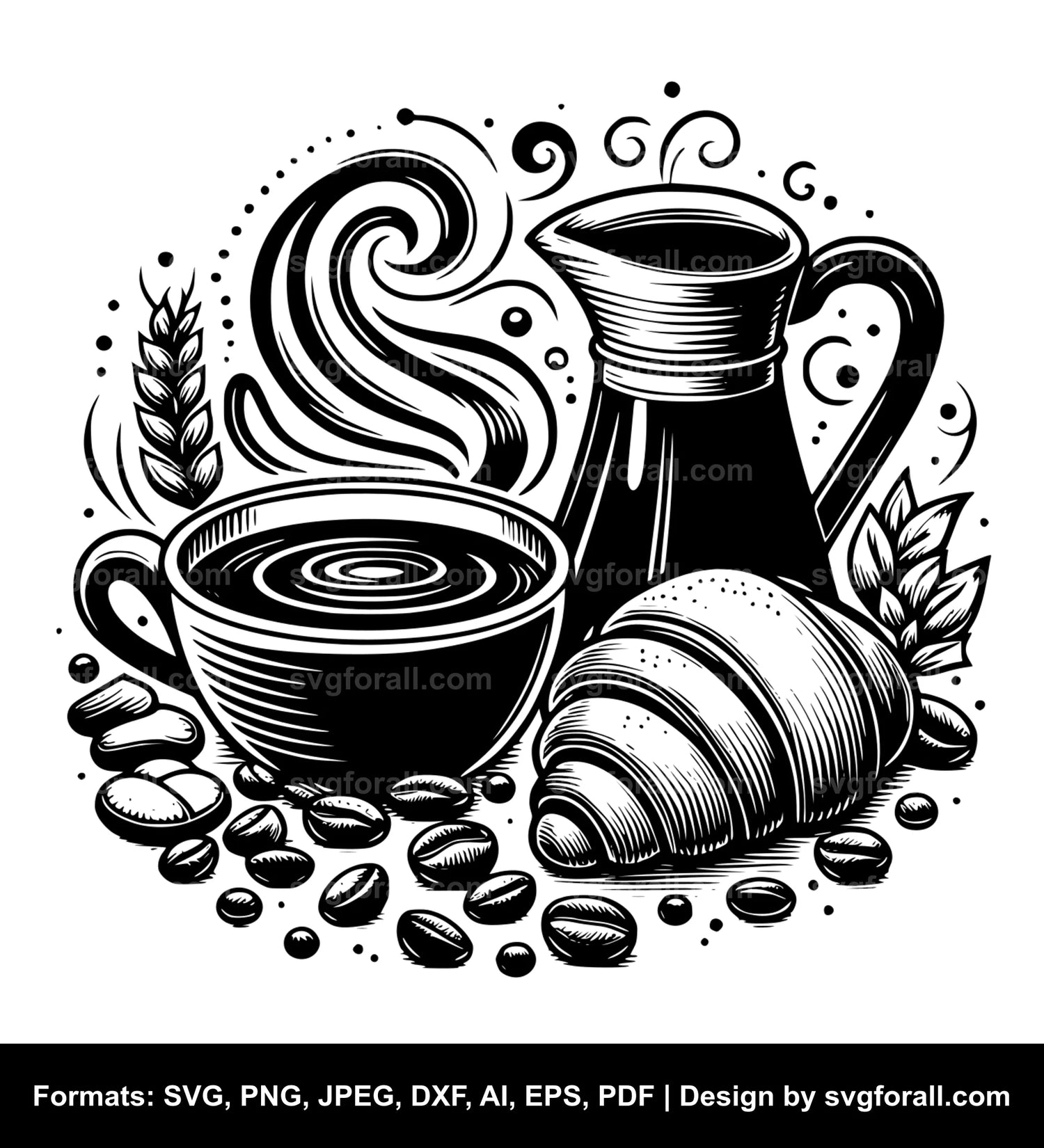 Hot Coffee SVG Cut File