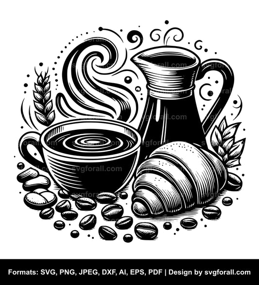 Hot Coffee SVG Cut File