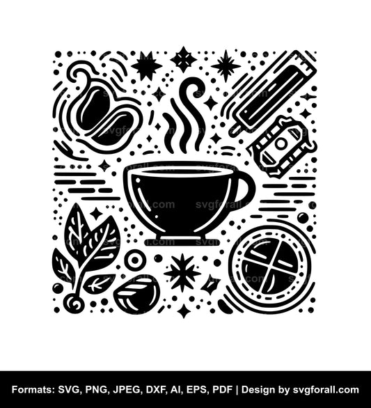 Hot Coffee SVG File