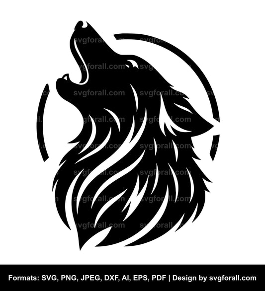 Howling Dog Cricut SVG