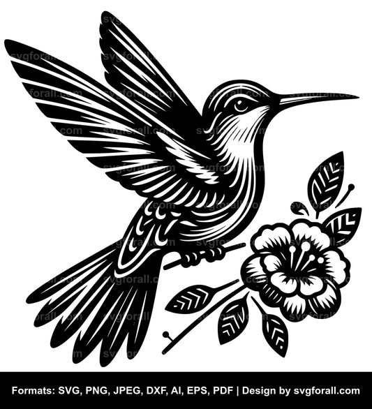 Humming Bird SVG File