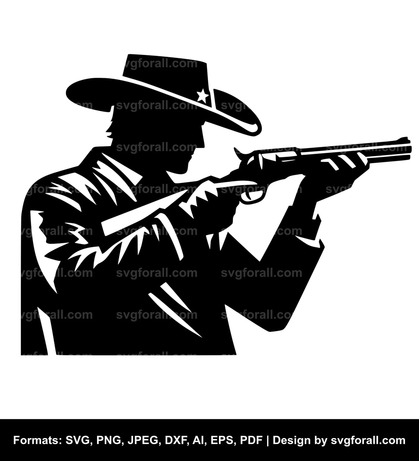 Hunter With Gun SVG PNG