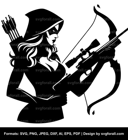 Huntress Vector SVG