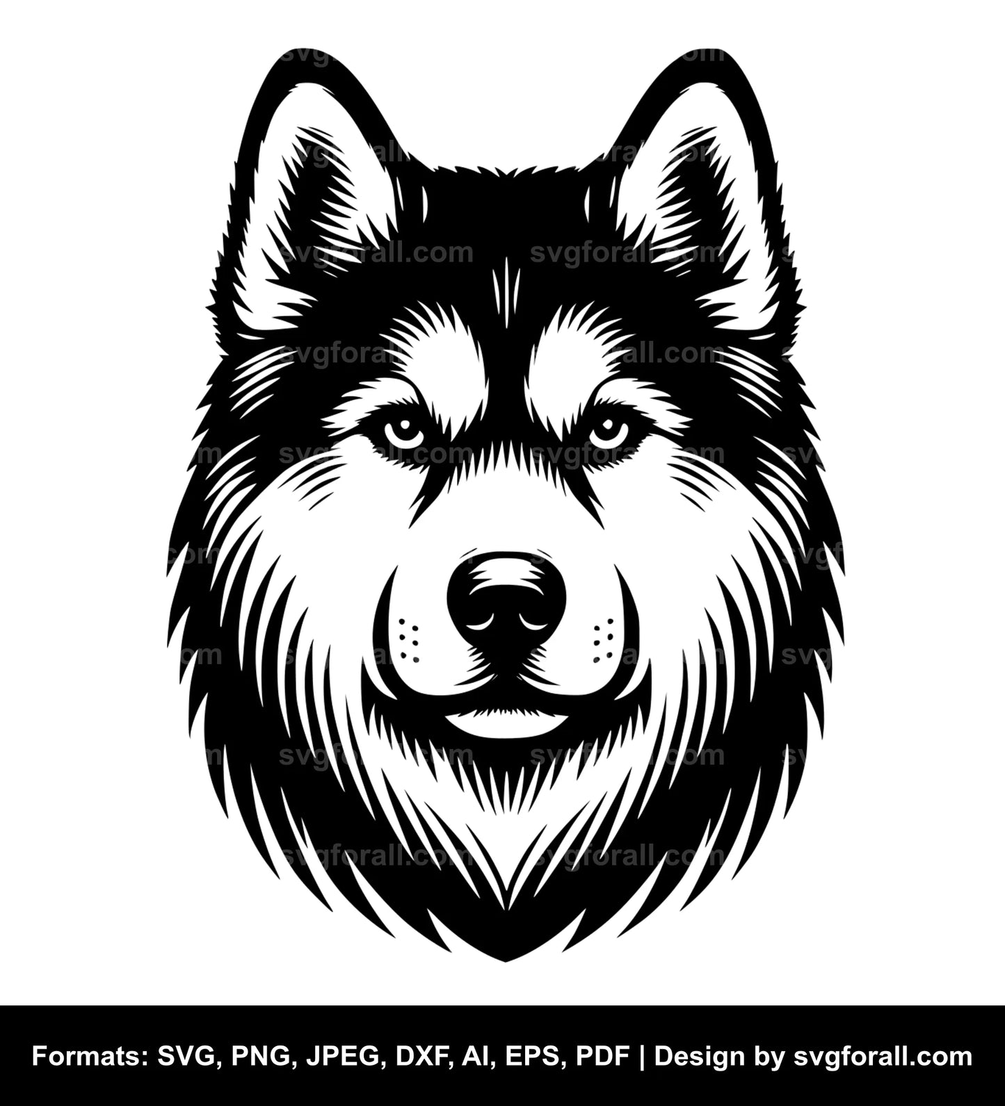 Husky Dog SVG