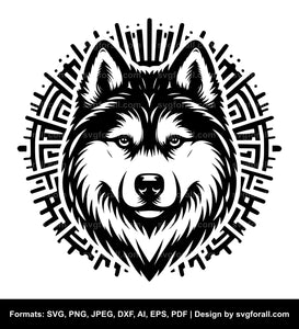 Husky Dog SVG