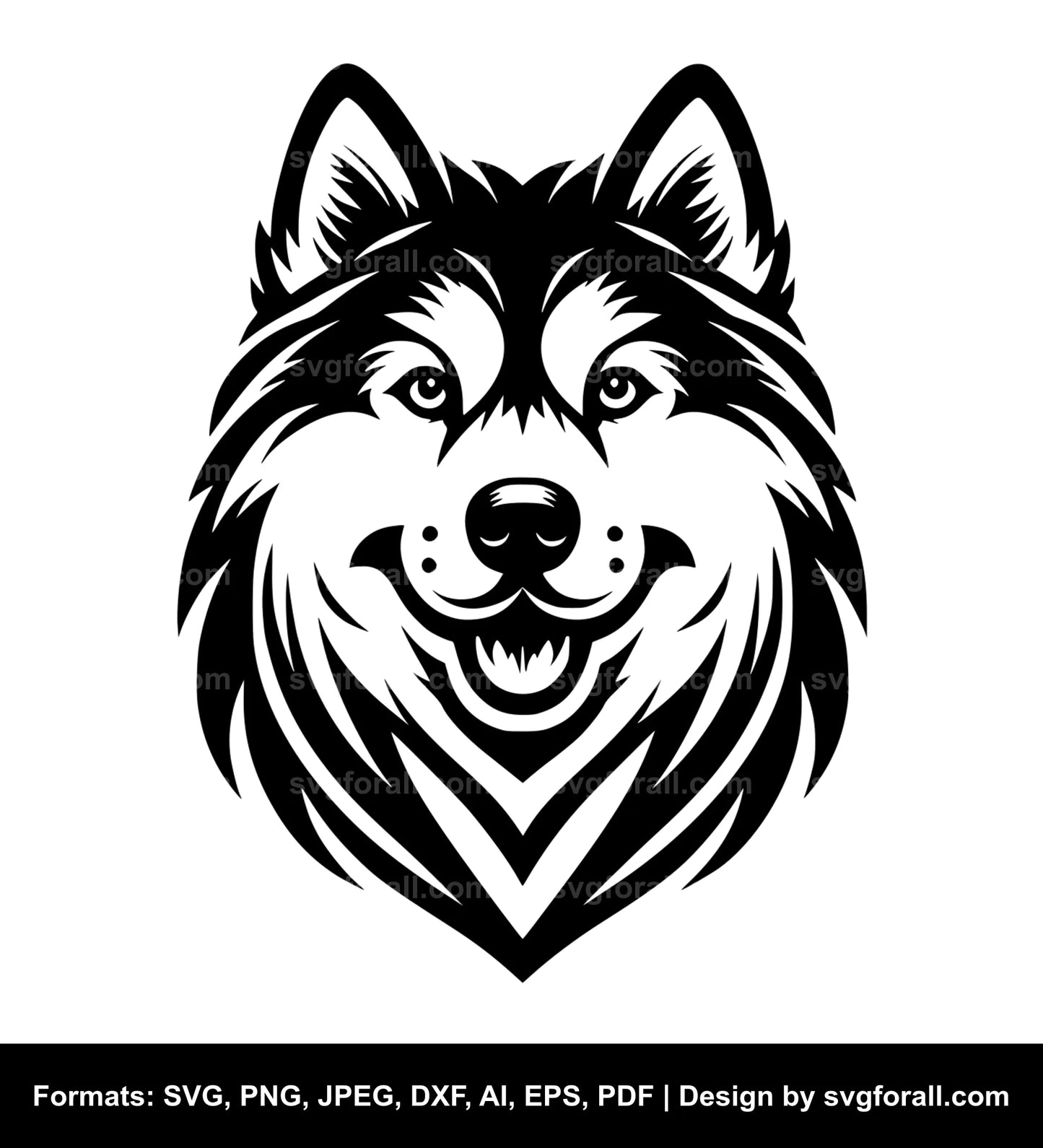 Husky Dog SVG File