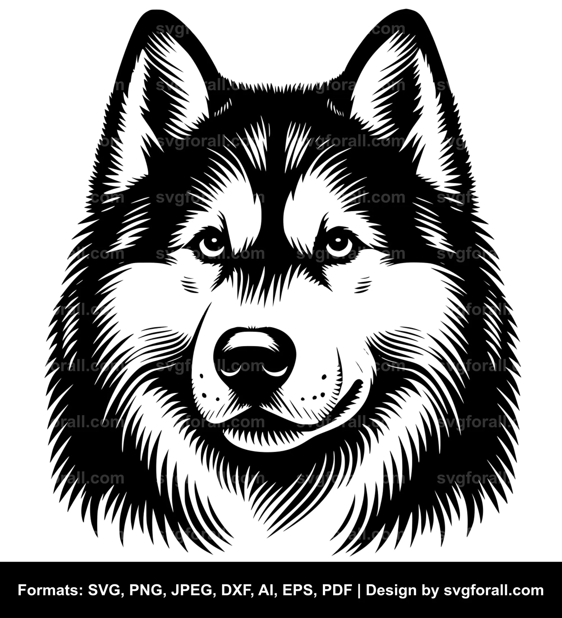 Husky Dog SVG PNG