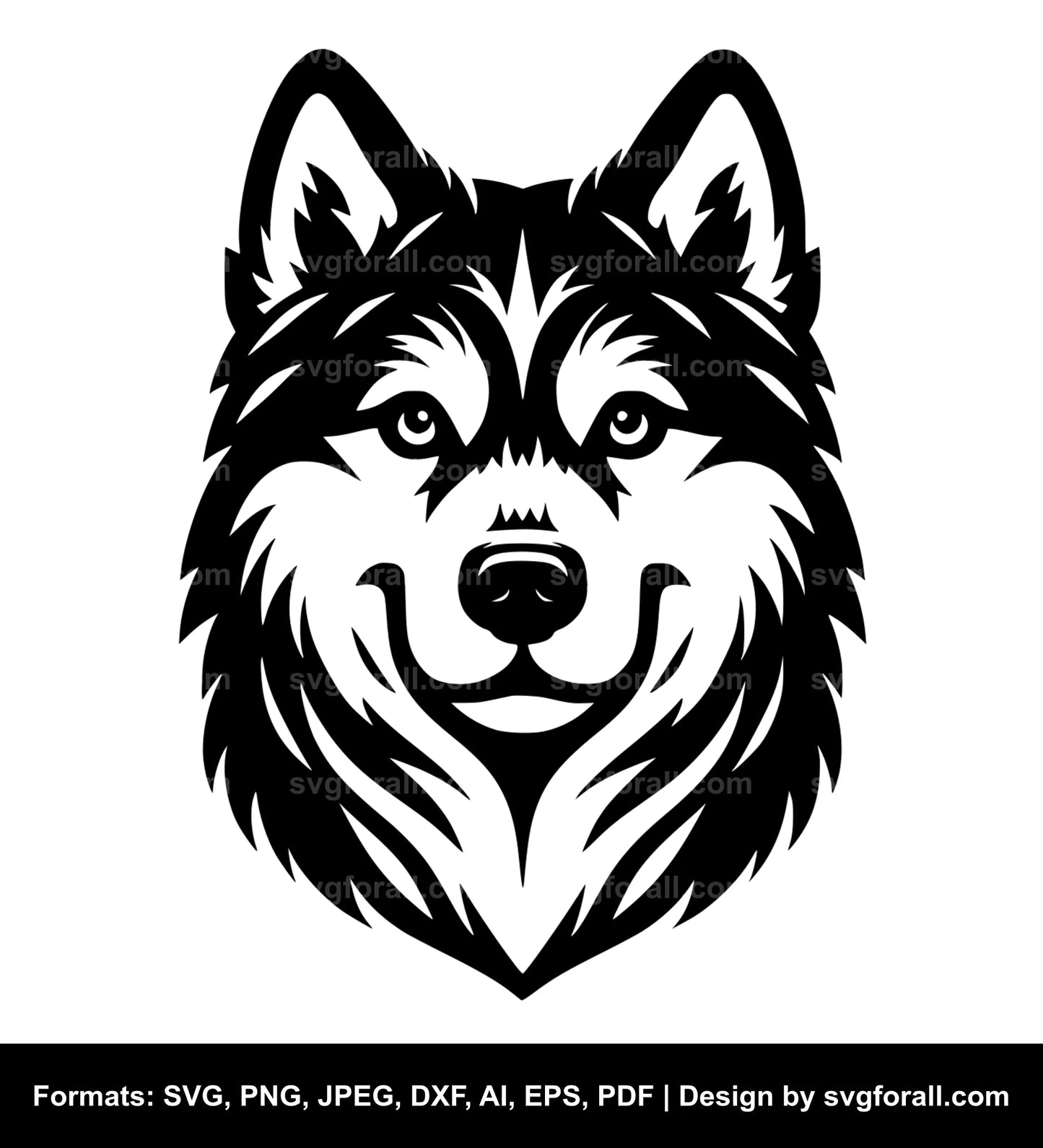 Husky Dog SVG Vector