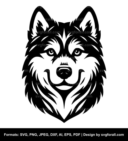 Husky Dog SVG Vector