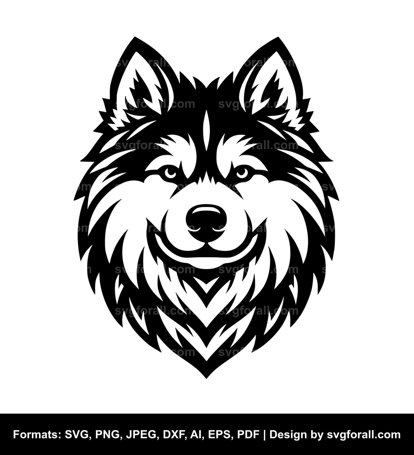 Husky Dog Vector SVG