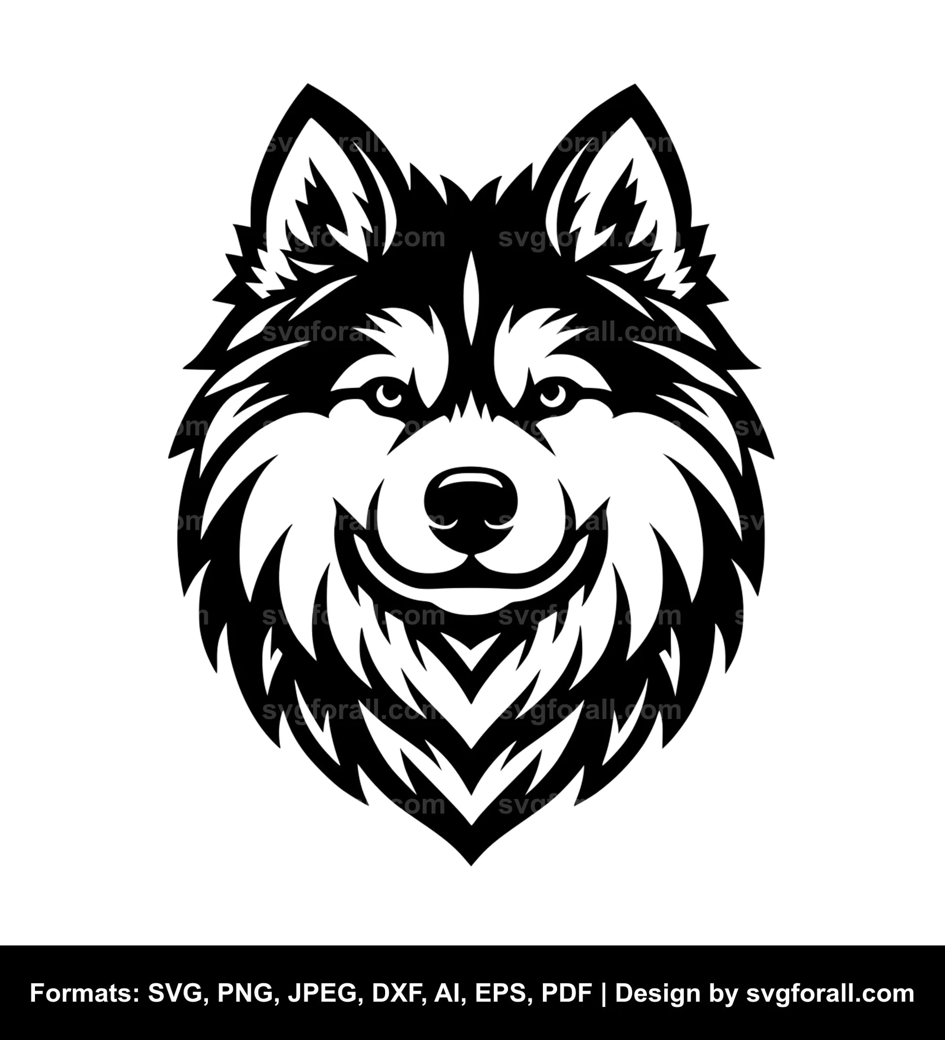 Husky Dog Vector SVG