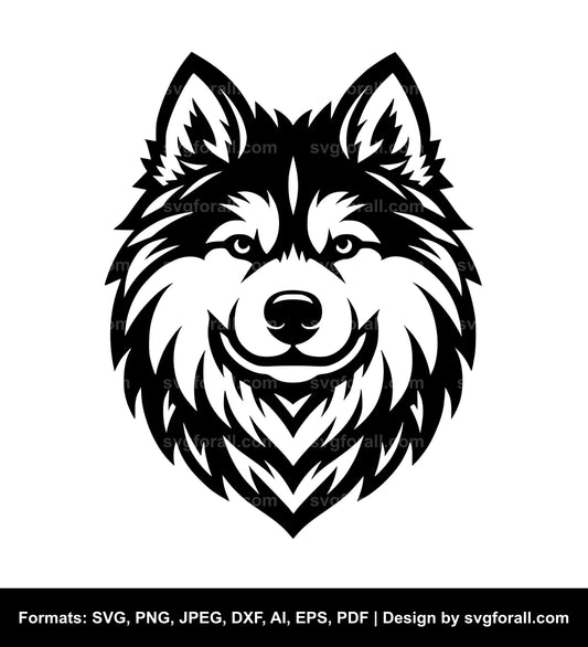 Husky Dog Vector SVG