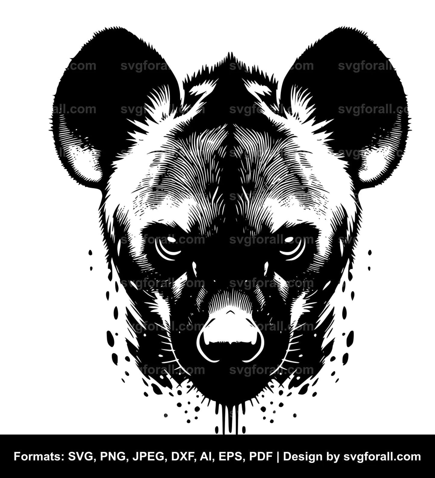 Hyena SVG Clipart