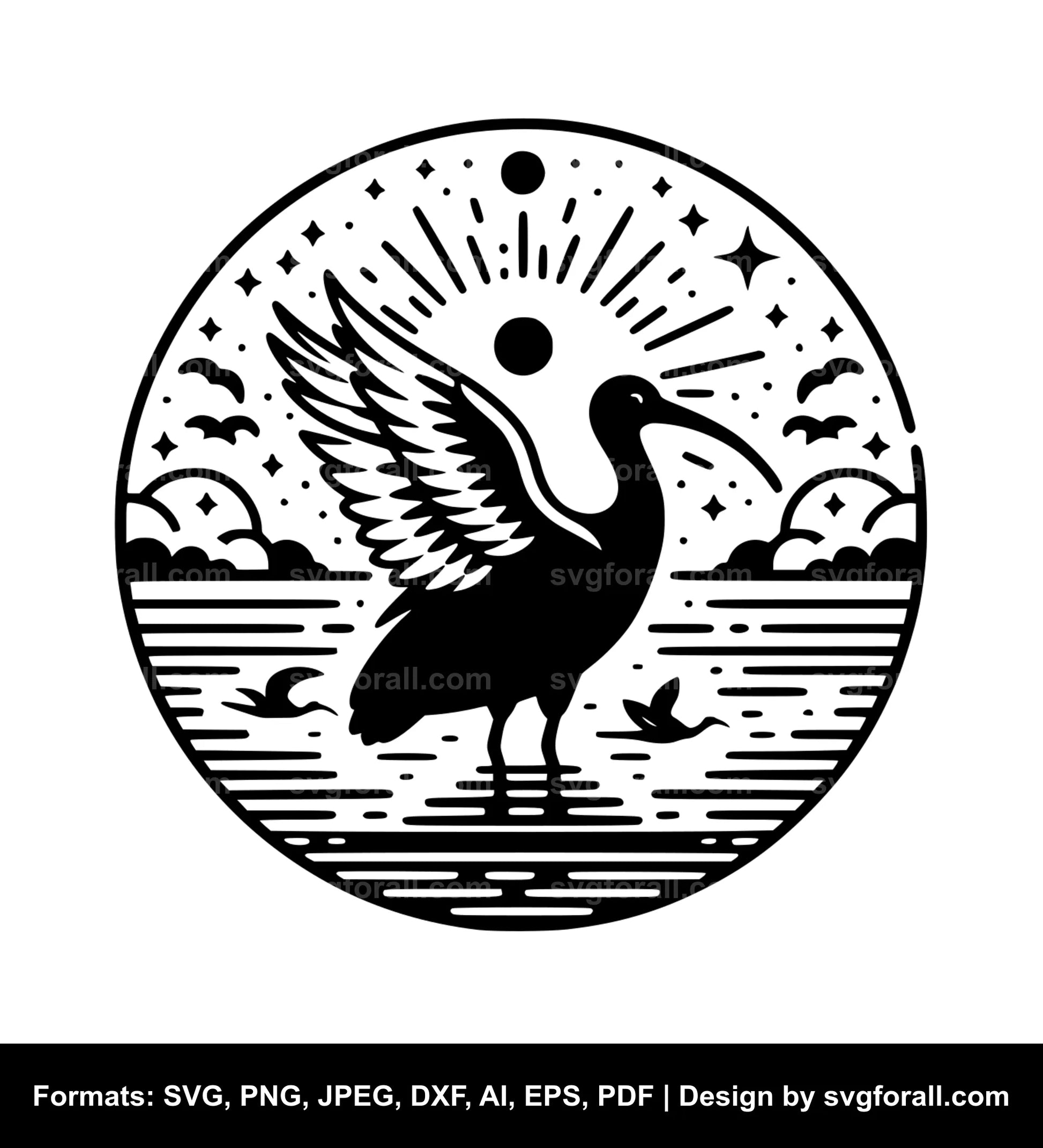 Ibis Bird SVG