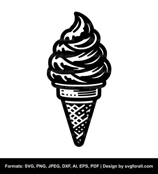 Ice Cream Cone SVG File