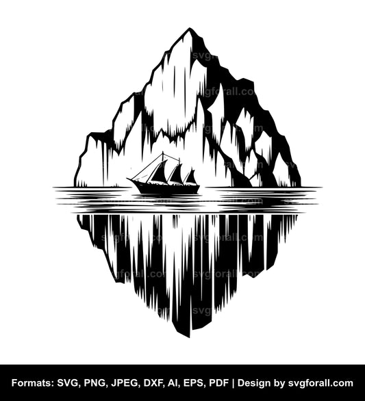 Iceberg Cricut SVG