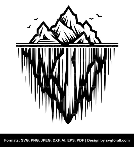 Iceberg SVG Clipart