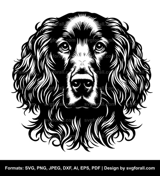 Irish Setter Dog Black SVG