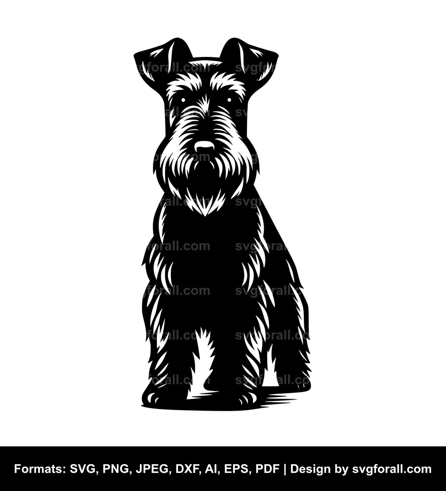 Irish Terrier Dog SVG Vector