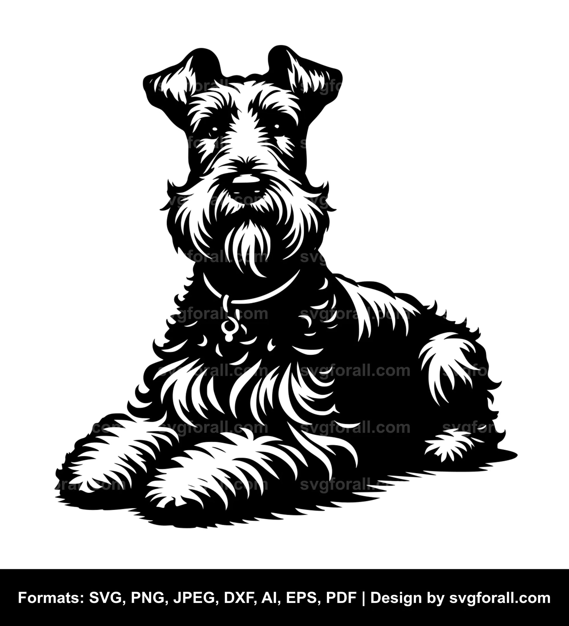 Irish Terrier Dog Vector SVG