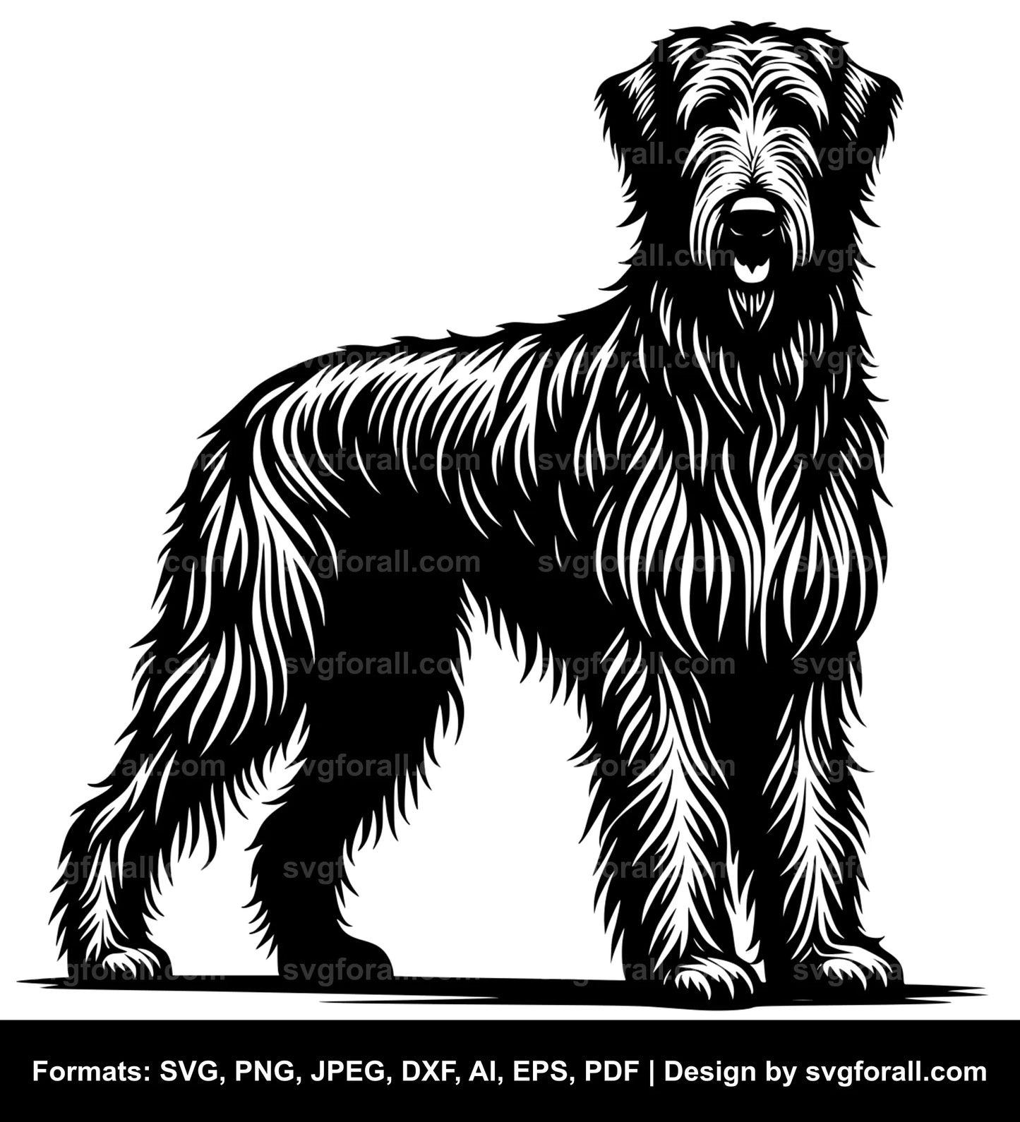 Irish Wolfhound Dog SVG Design