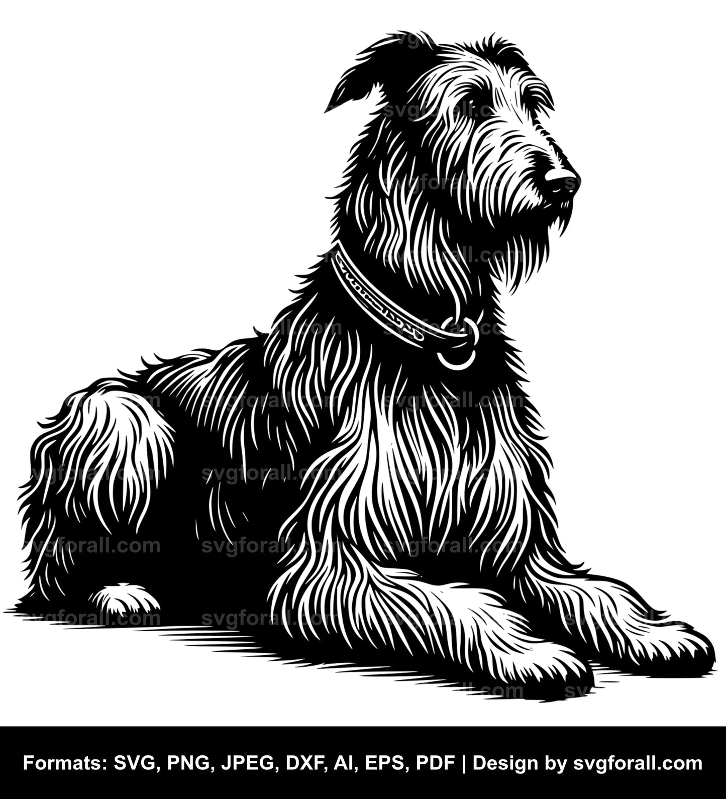 Irish Wolfhound Dog SVG File