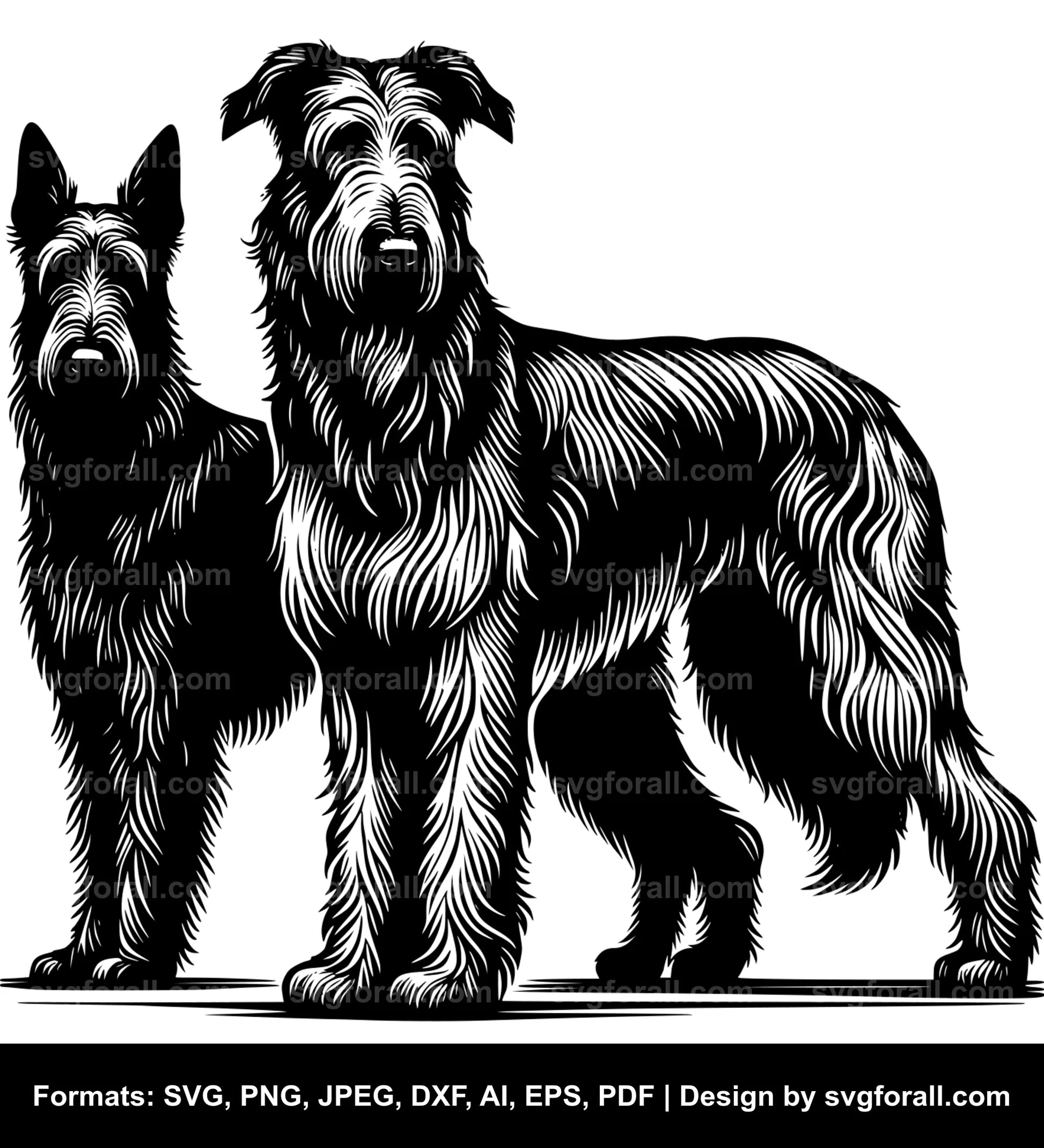 Irish Wolfhound Dog SVG PNG