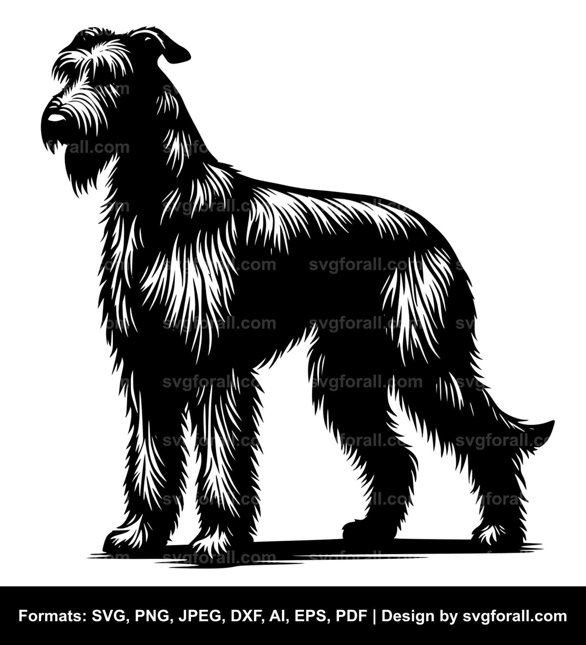 Irish Wolfhound Dog Vector SVG