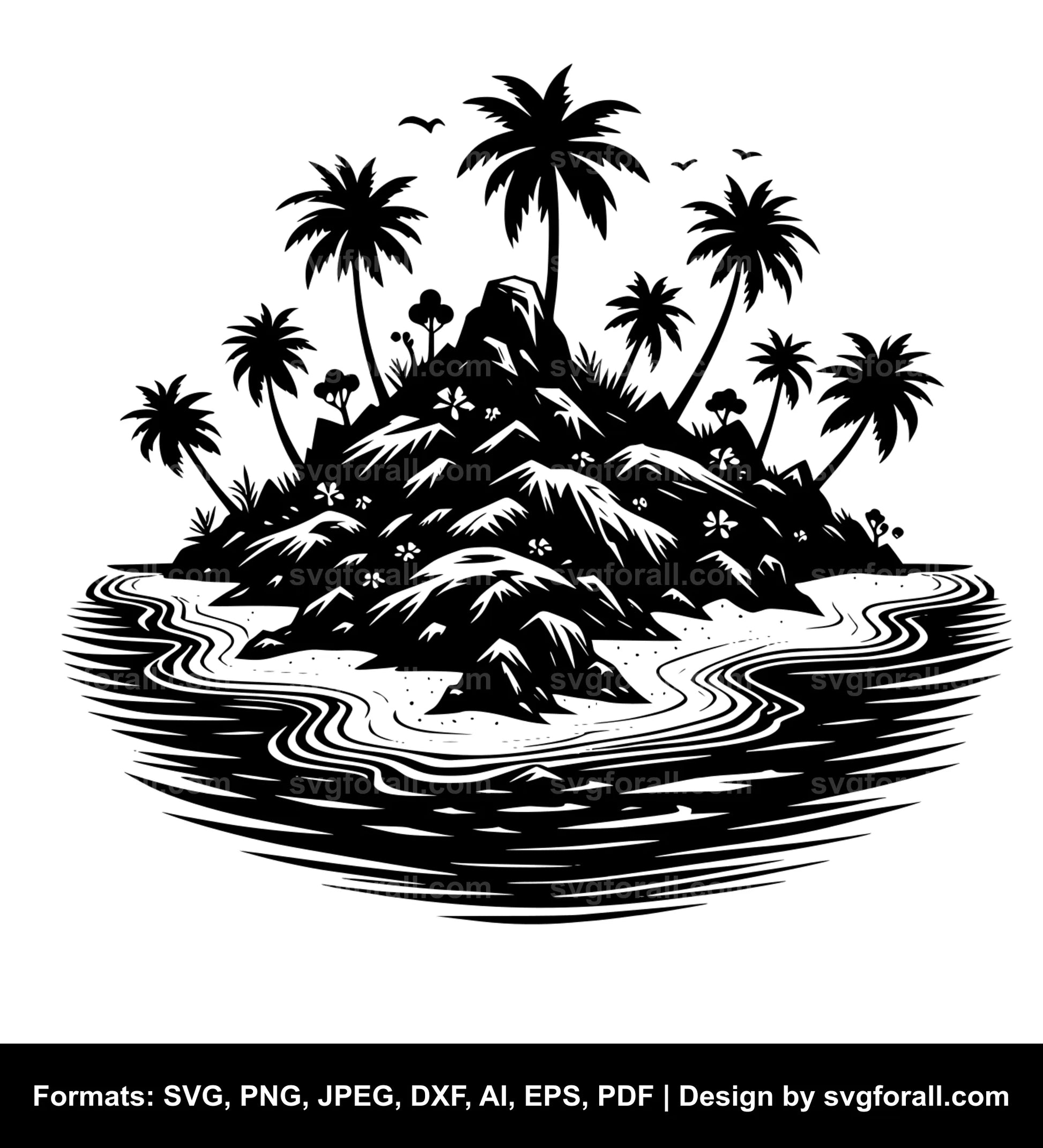 Island Black SVG