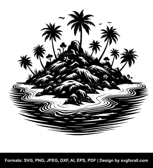 Island Black SVG