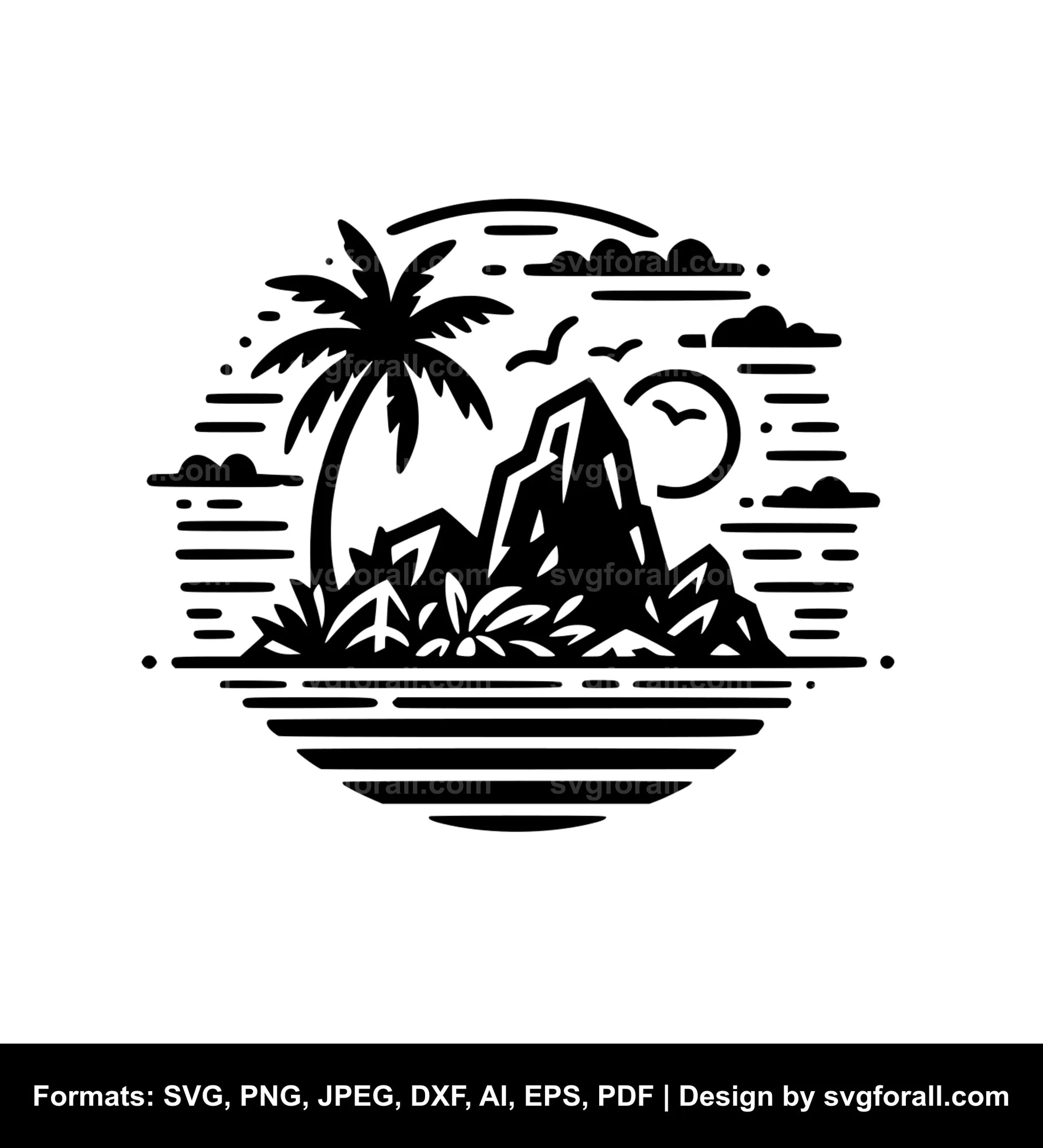 Island SVG PNG