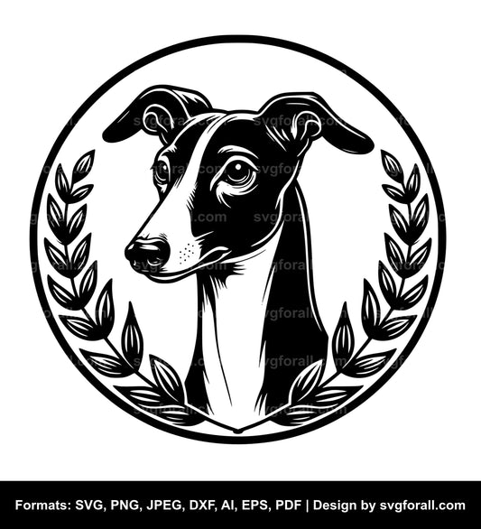 Italian Greyhound Dog SVG File