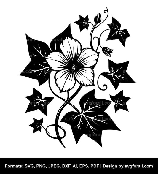 Ivy Flower Cricut SVG