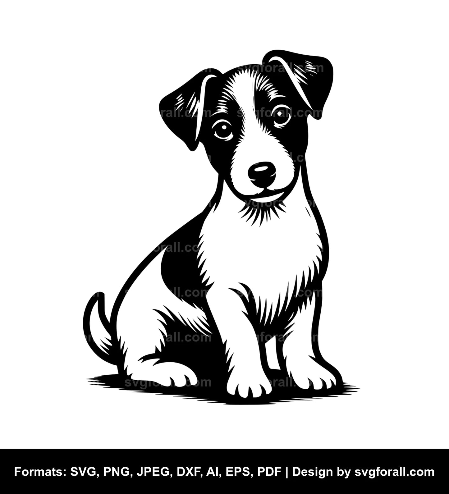 Jack Russell Terrier Dog SVG File