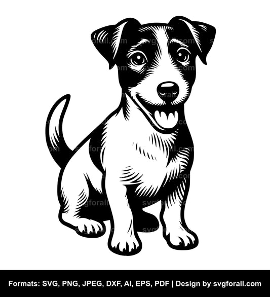 Jack Russell Terrier Dog SVG PNG