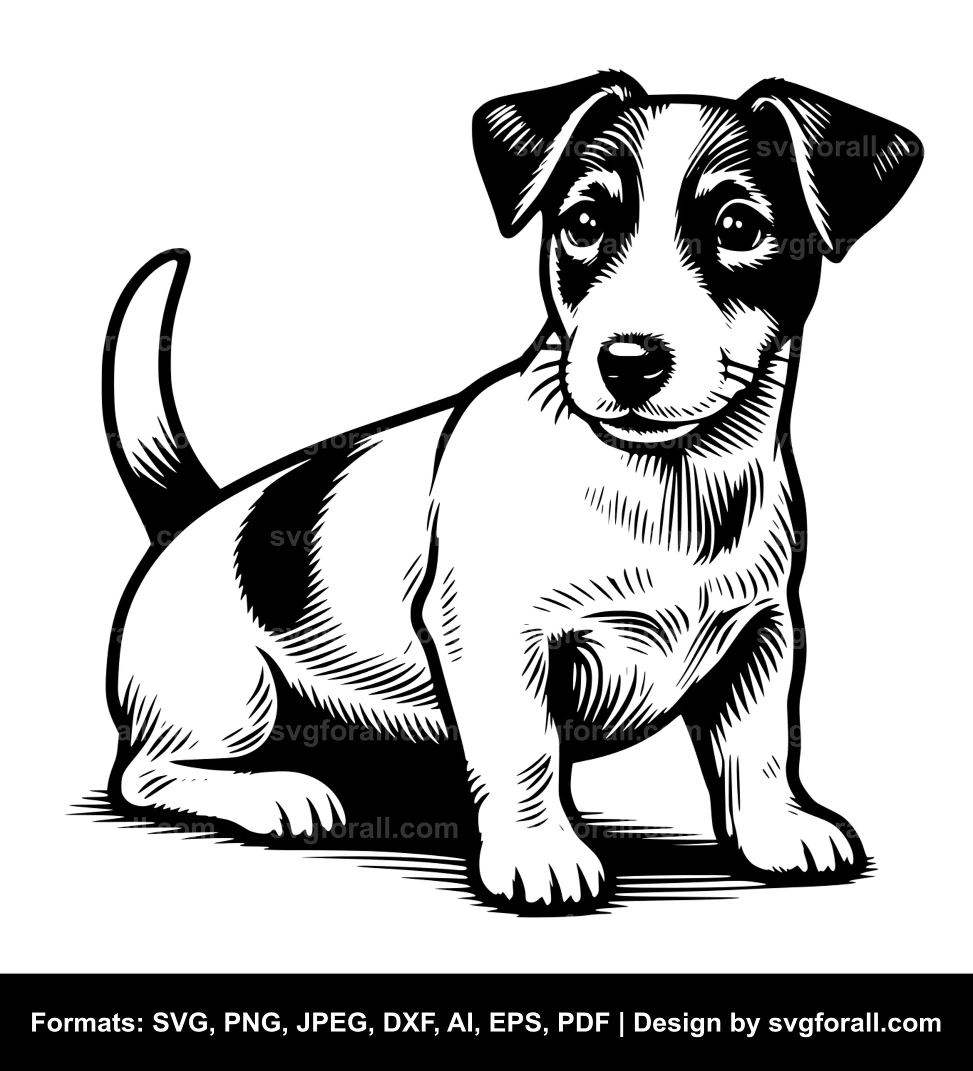 Jack Russell Terrier Dog SVG Vector