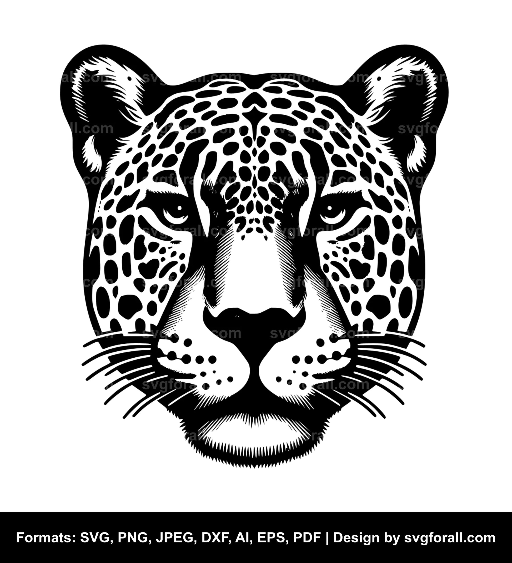 Jaguar Face SVG