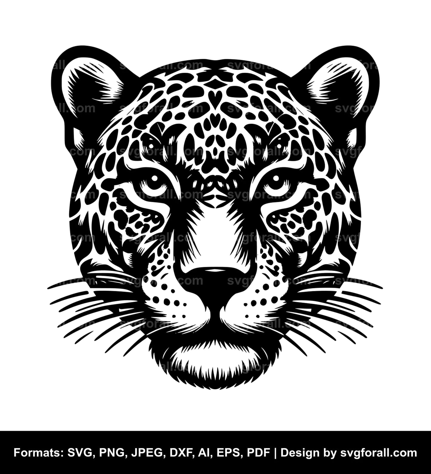 Jaguar Face SVG File