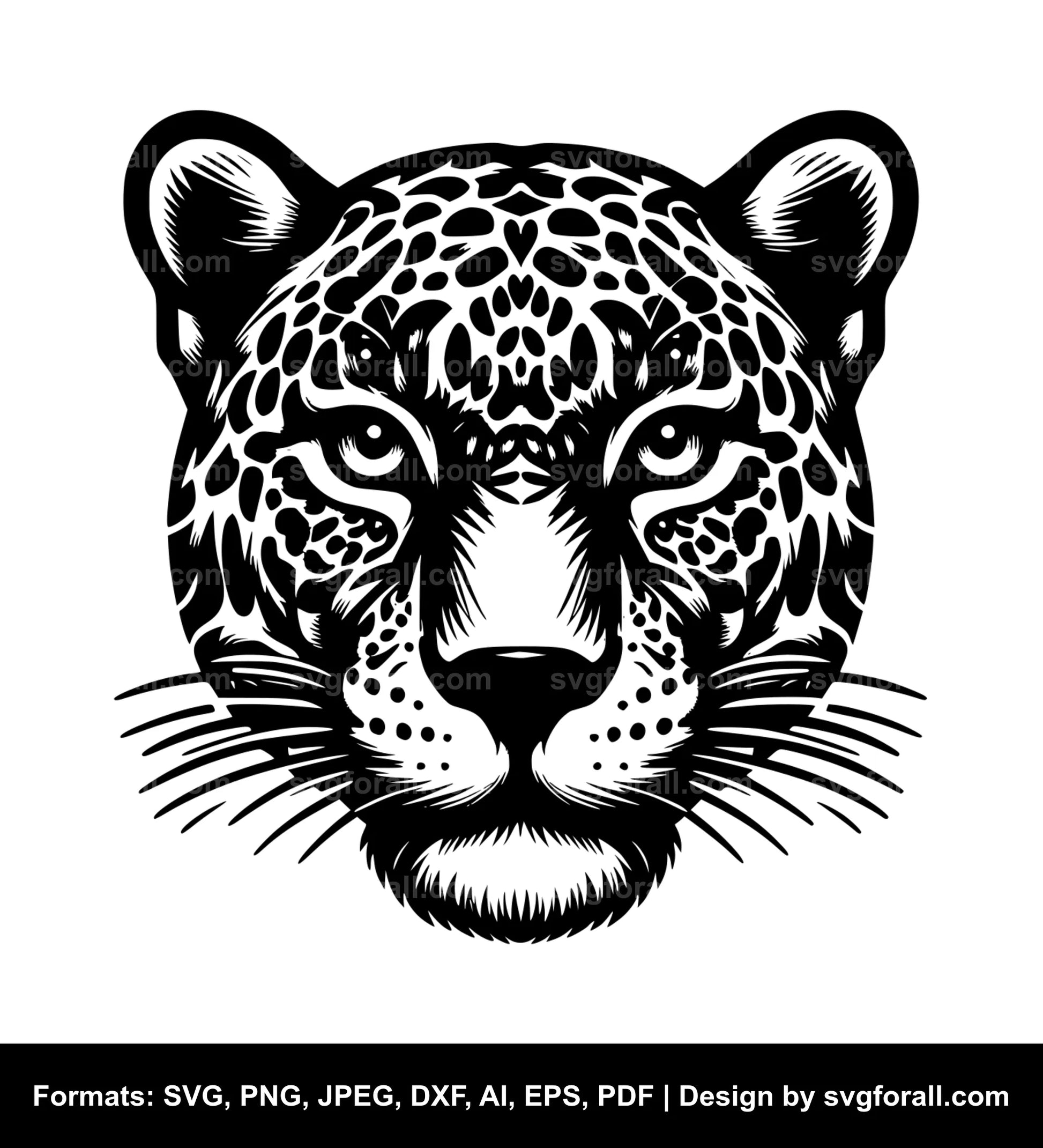 Jaguar Face SVG File