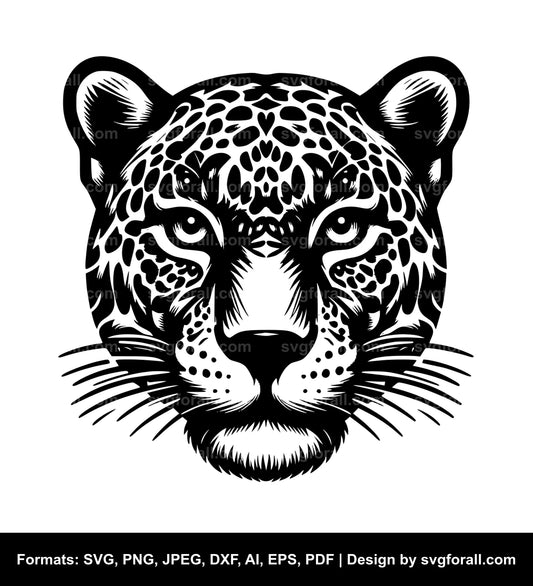 Jaguar Face SVG File