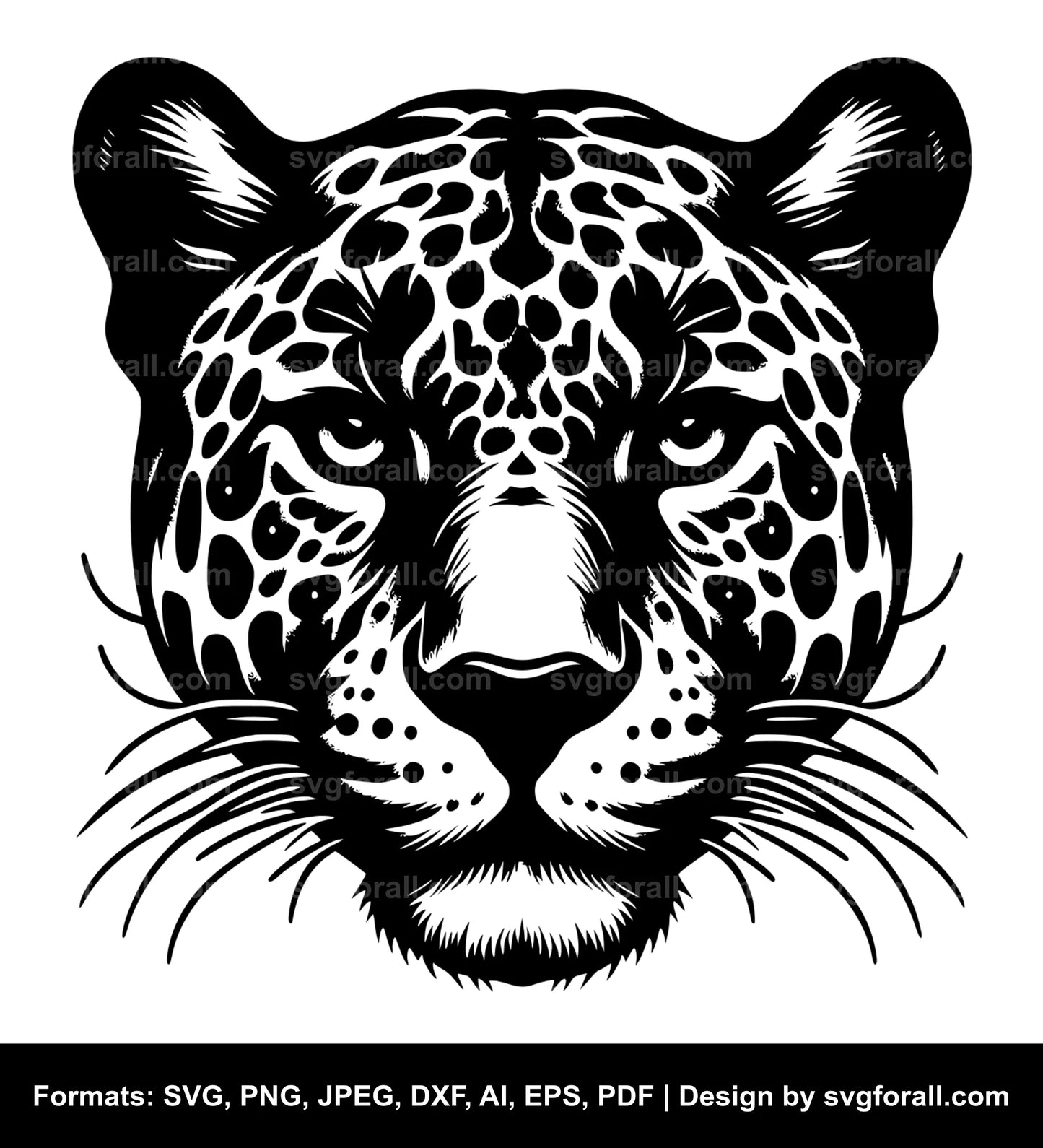 Jaguar Face SVG PNG