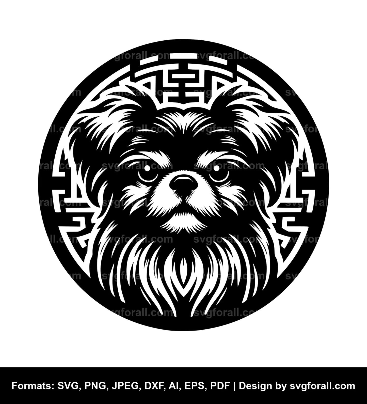 Japanese Chin Dog SVG File