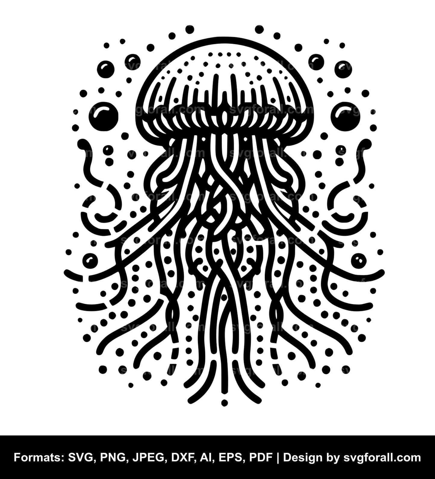 Jellyfish SVG Clipart