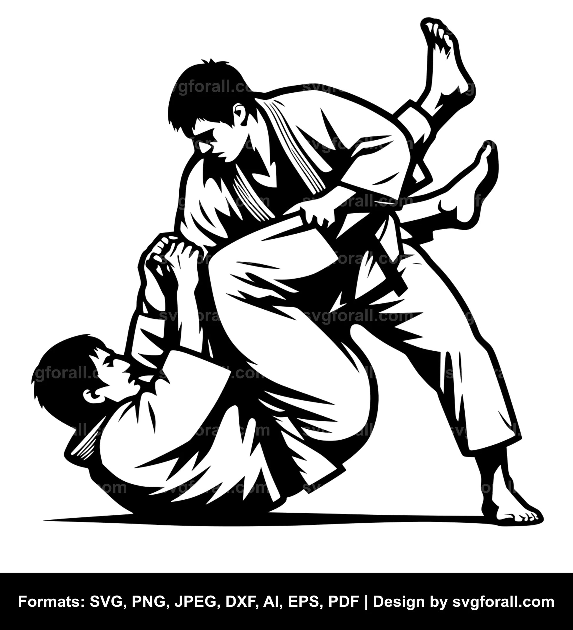 Judo SVG Vector