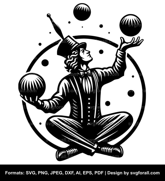 Juggler Clipart SVG