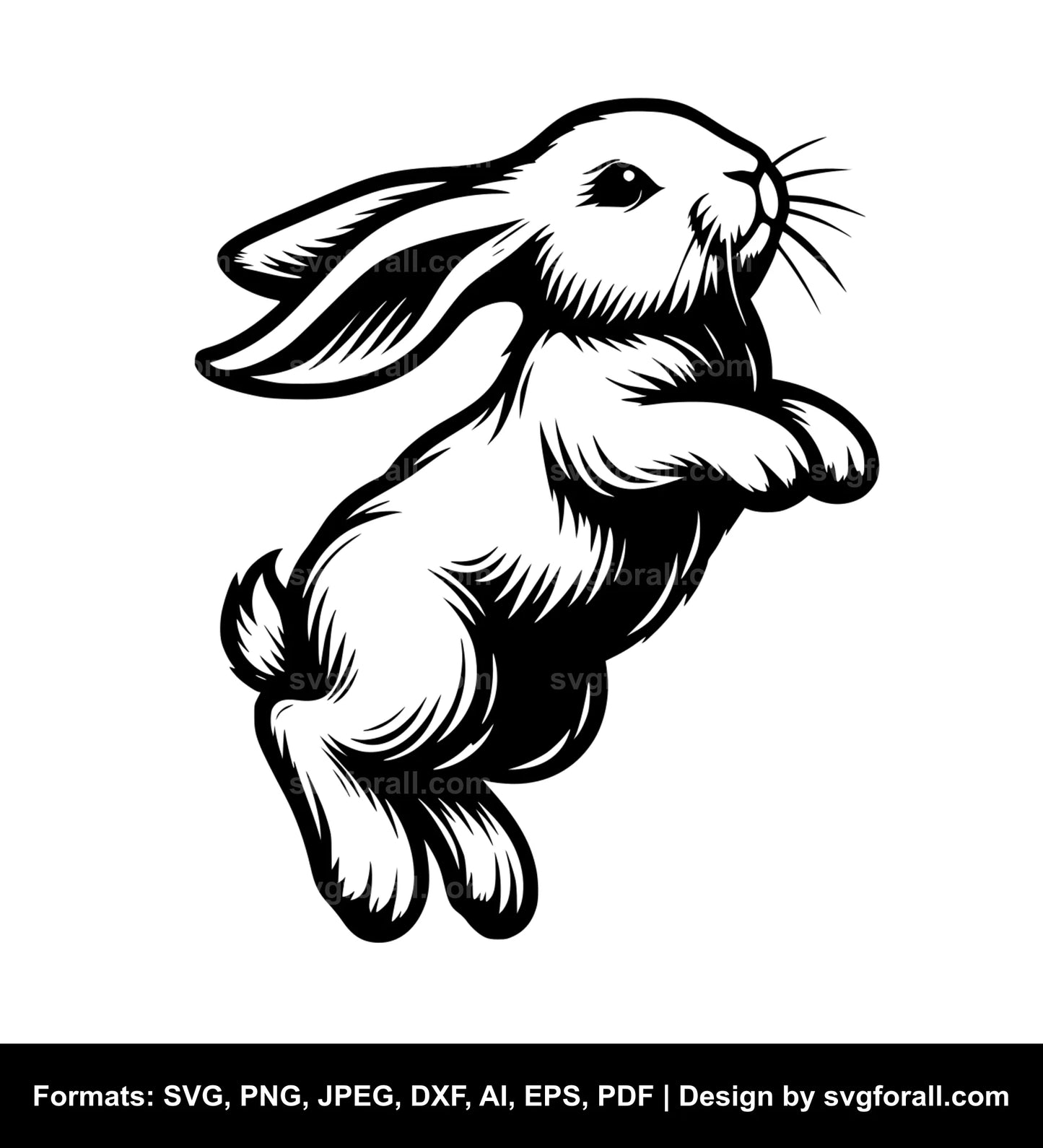 Jumping Bunny Cricut SVG