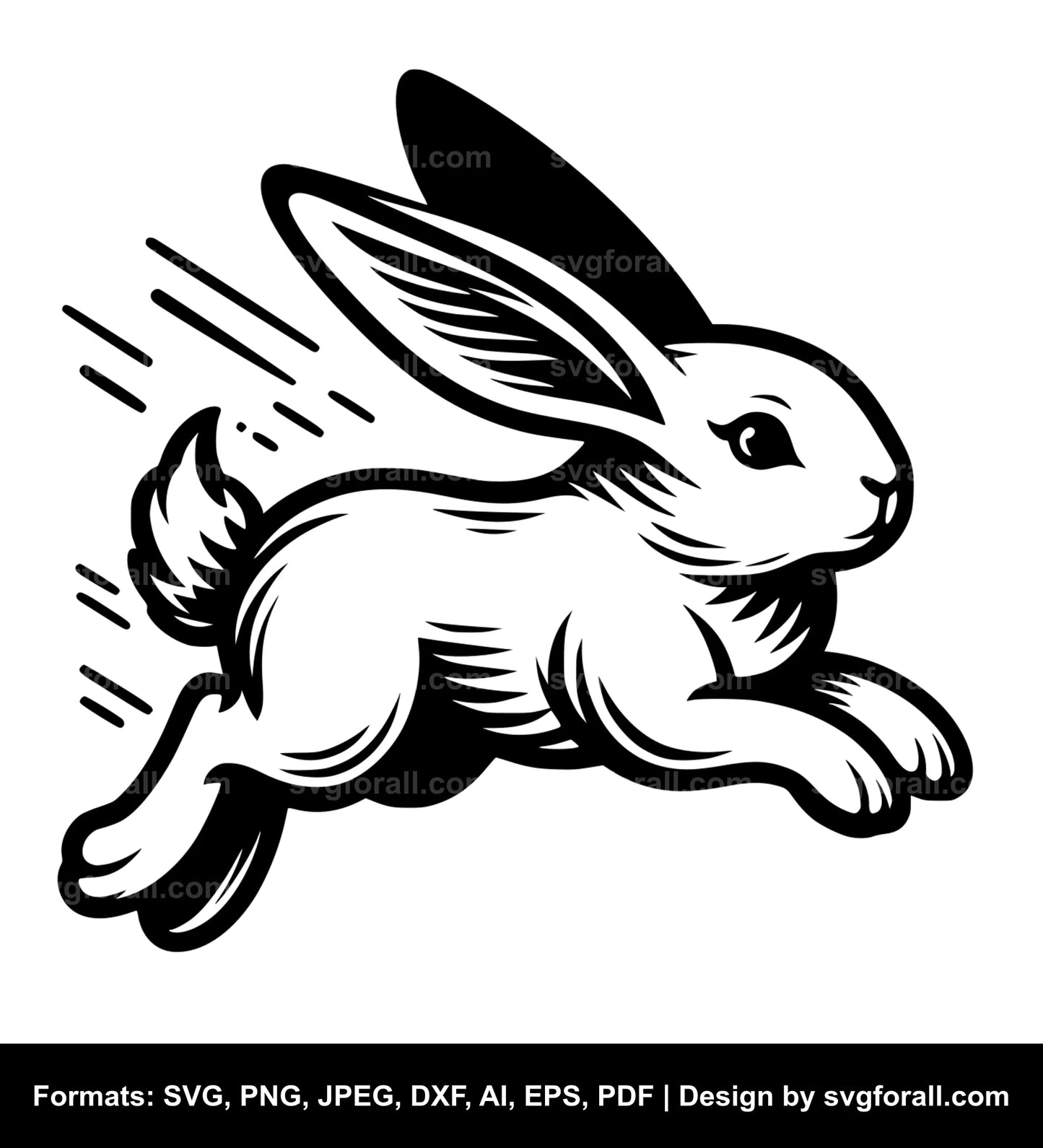 Jumping Bunny SVG