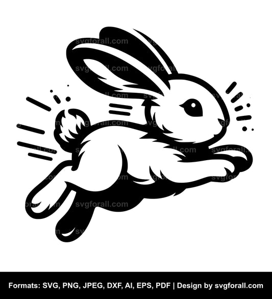 Jumping Bunny SVG Design