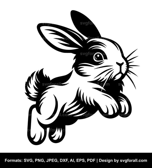 Jumping Bunny SVG File