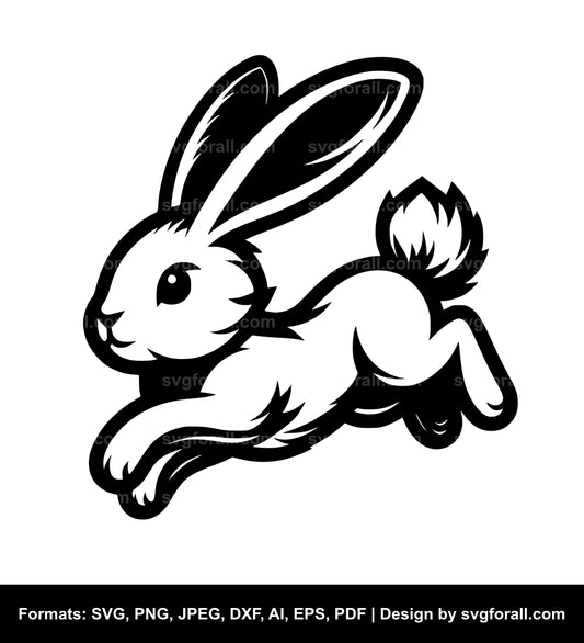 Jumping Bunny SVG PNG